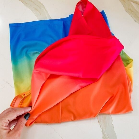 Colorful Striped Bat Wing Top - Picture 6 of 7